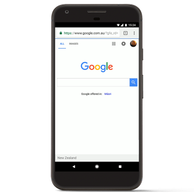 Interface Google Mobile