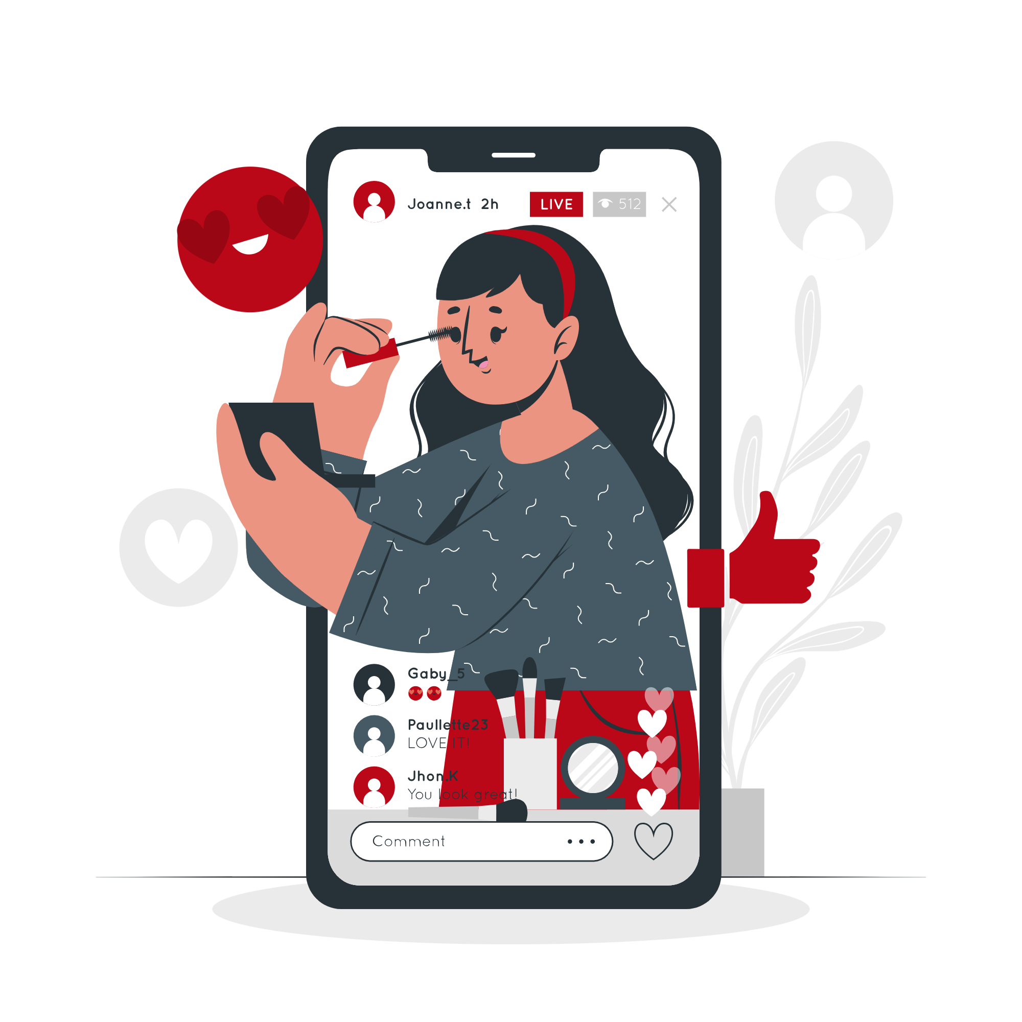 Illustration d'une publicité sur Instagram
