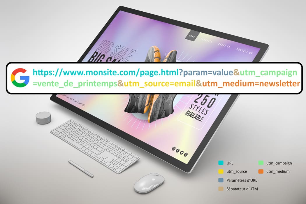 Exemple visuel mise en place UTM qui possède déjà un paramètre – SYNERWEB