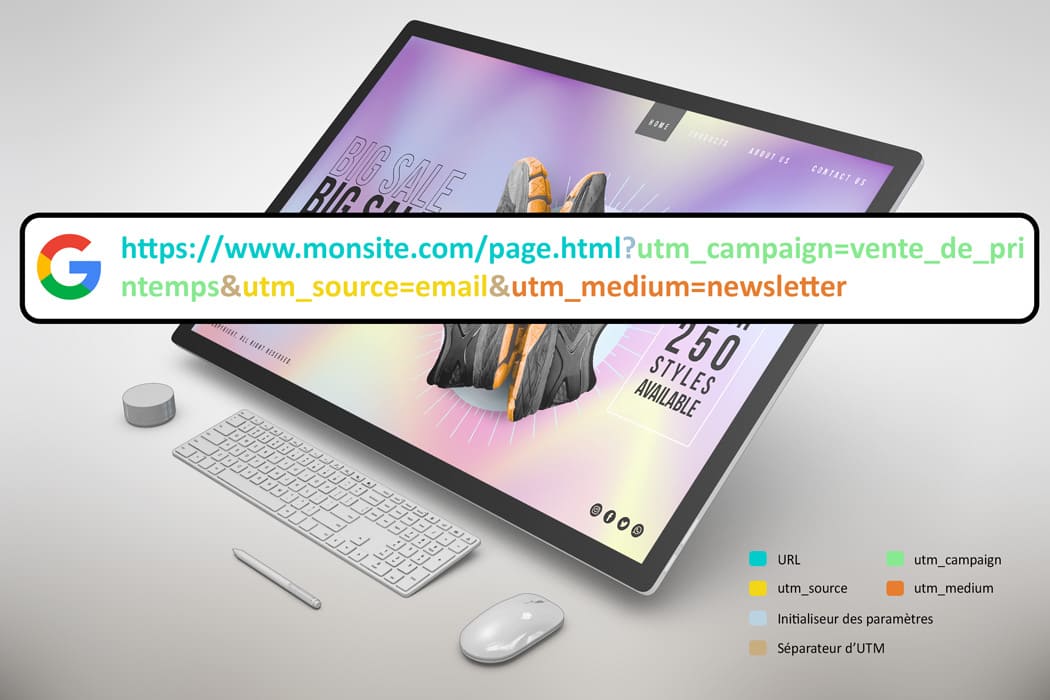 Exemple visuel mise en place UTM – SYNERWEB