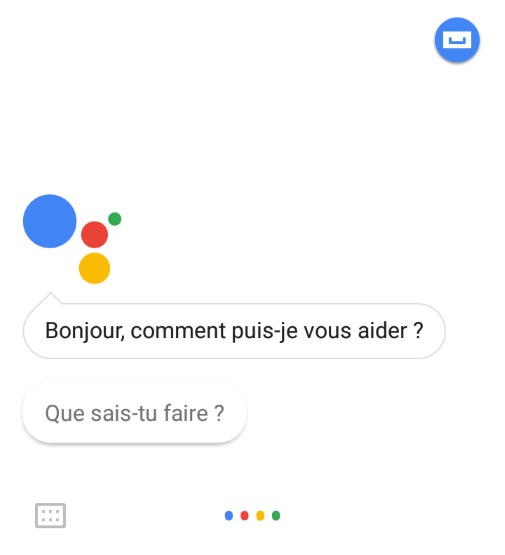 Google Assistant : Bonjour, comment puis-je vous aider ?