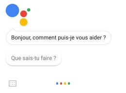 Illustration de Google Assistant : Bonjour, comment puis-je vous aider ?