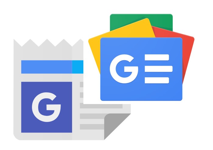 Ancien et nouveau logo de Google Actualités