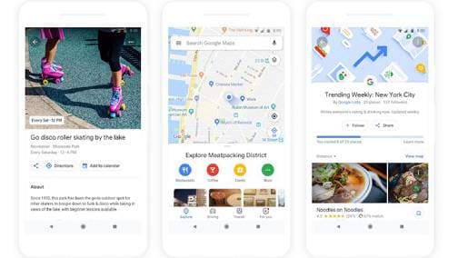 Google Maps évolue, propose des sélections personnalisées et met en avant les contenus