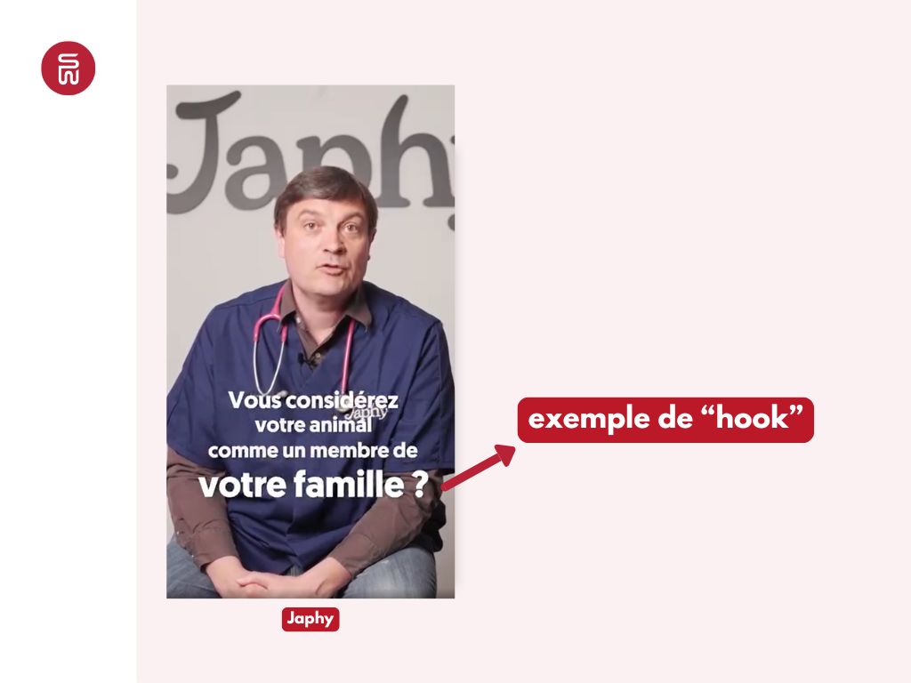 Illustration d'un hook publicitaire