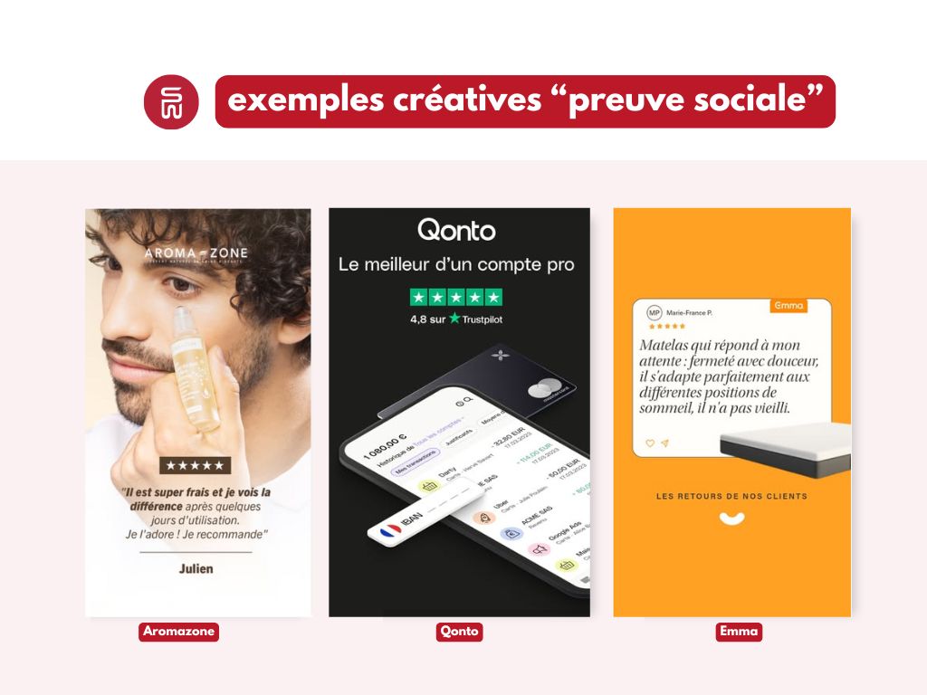 Illustration créative "preuve sociale"