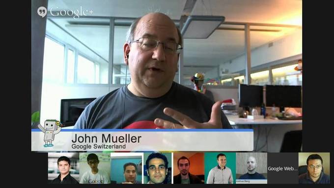 Imagge d'un hangout avec John Muller