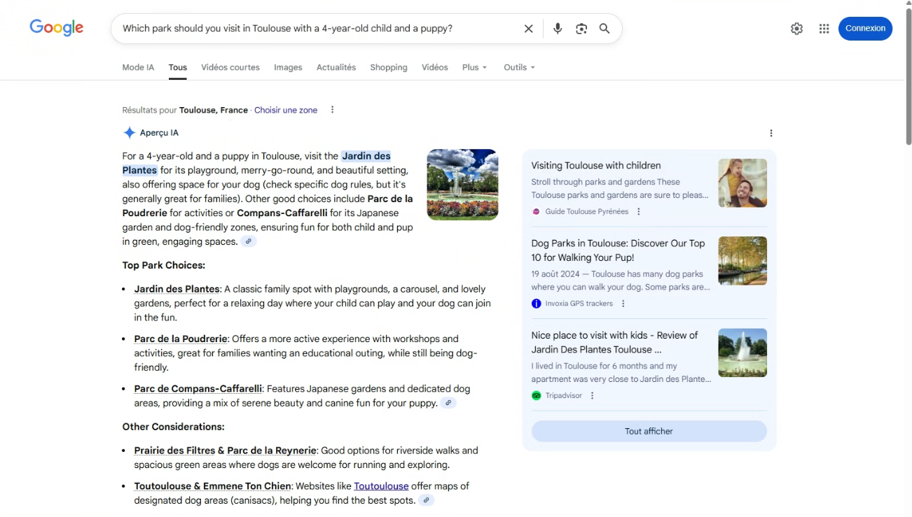 Capture d'écran SGE : requête AIO - Synerweb Capture d'écran SGE : requête AIO - Synerweb